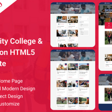 Learning College Responsive Website Templates 358680