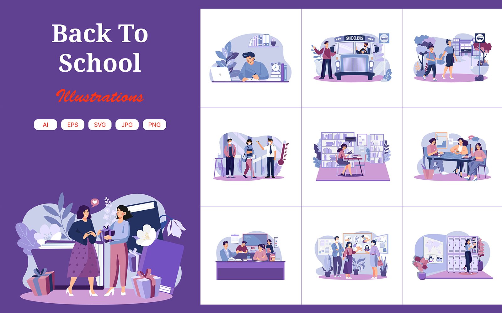 M596_Back To School Illustration Pack 2