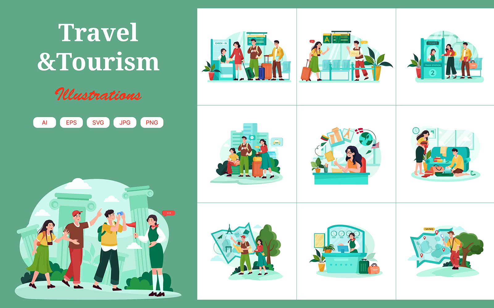 M635_ Travel Illustration Pack