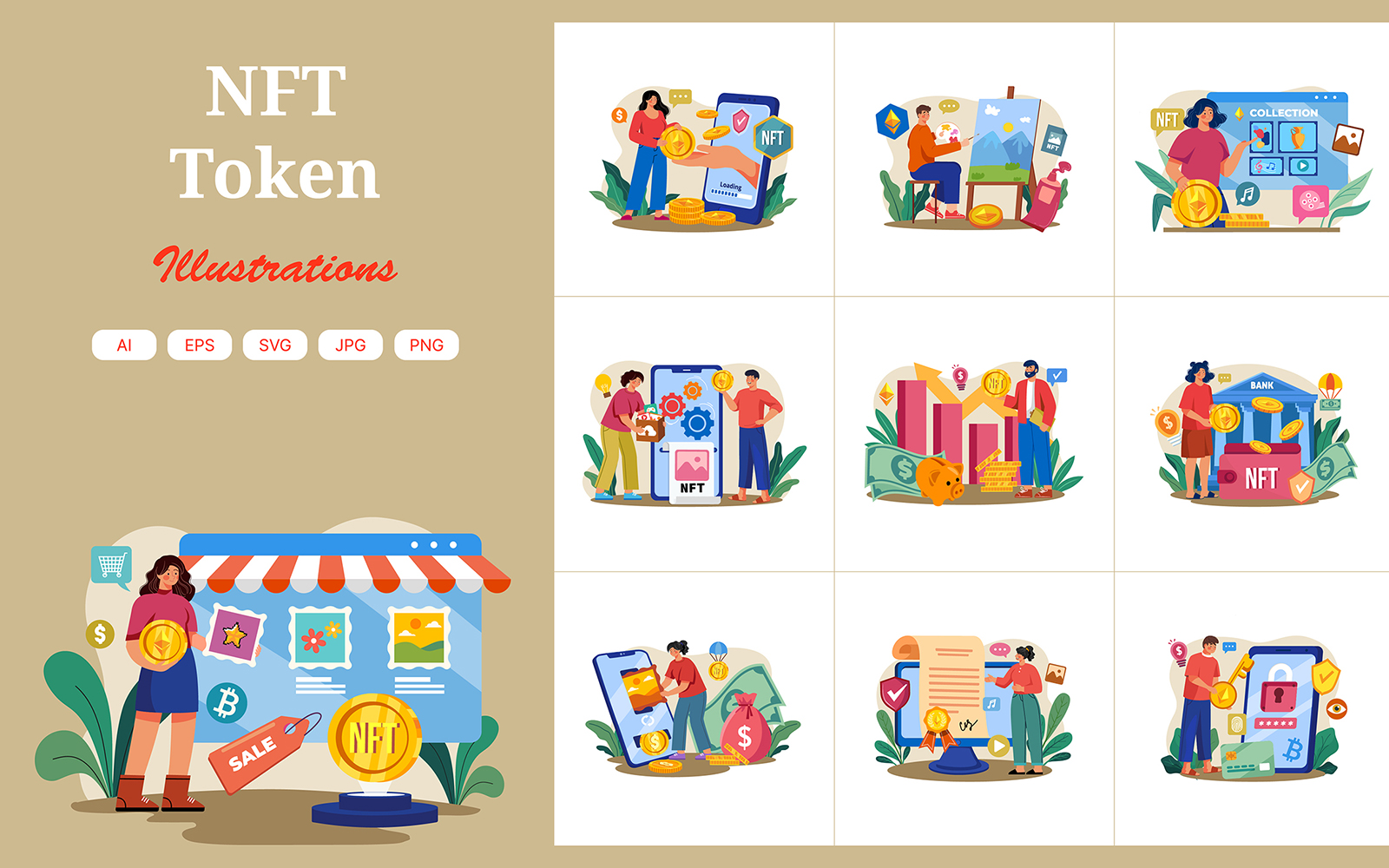 M646_ NFT Token Illustration Pack