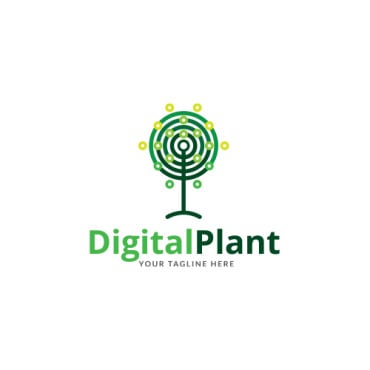 Digital Plant Logo Templates 358858
