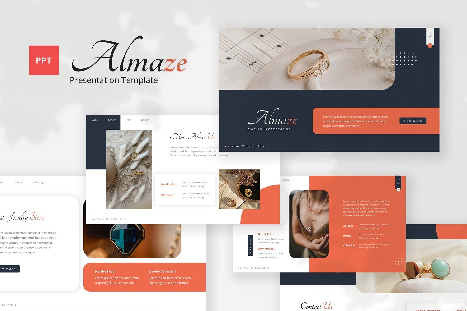 Almaze — Jewelry Powerpoint Template