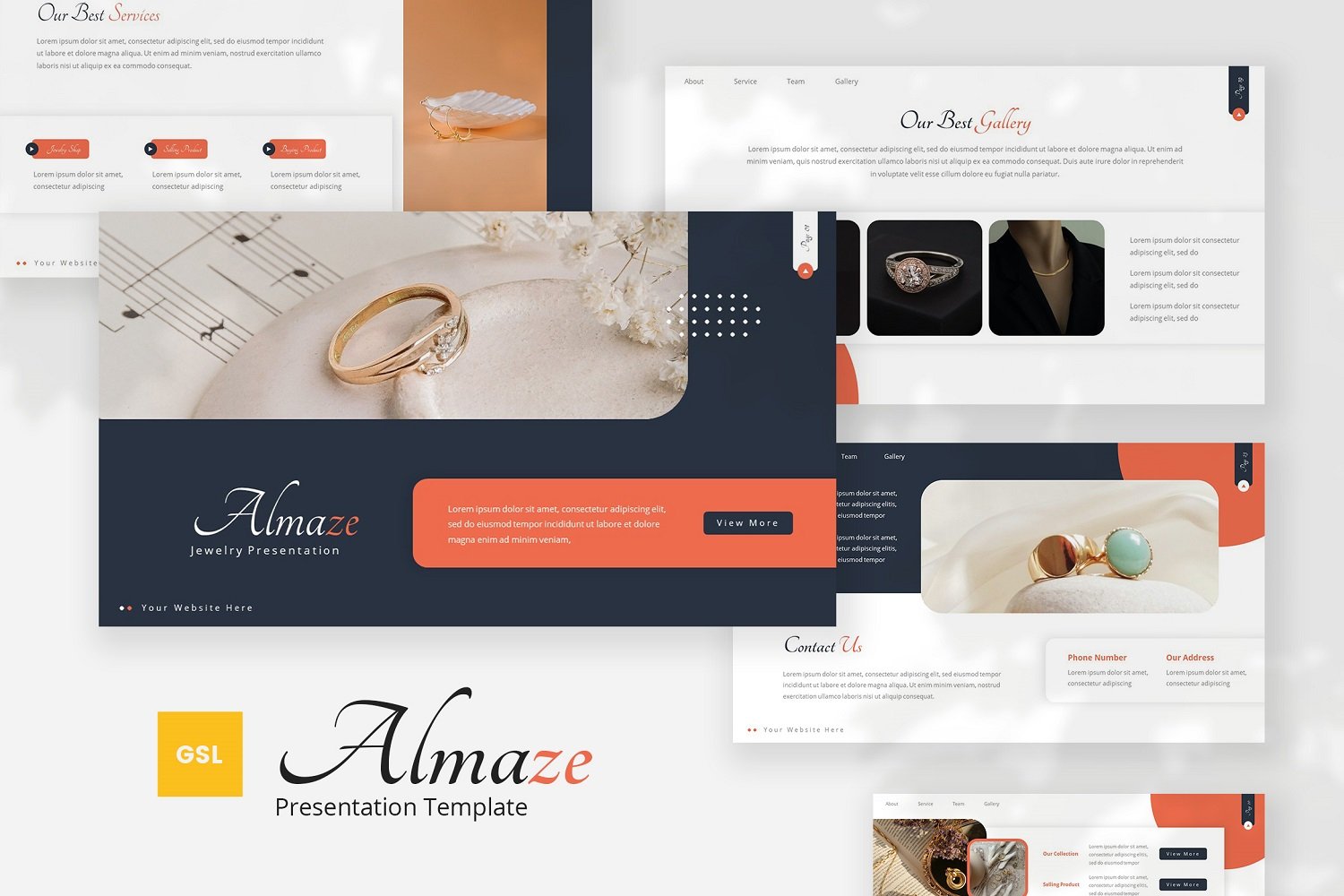 Almaze — Jewelry Google Slides Template