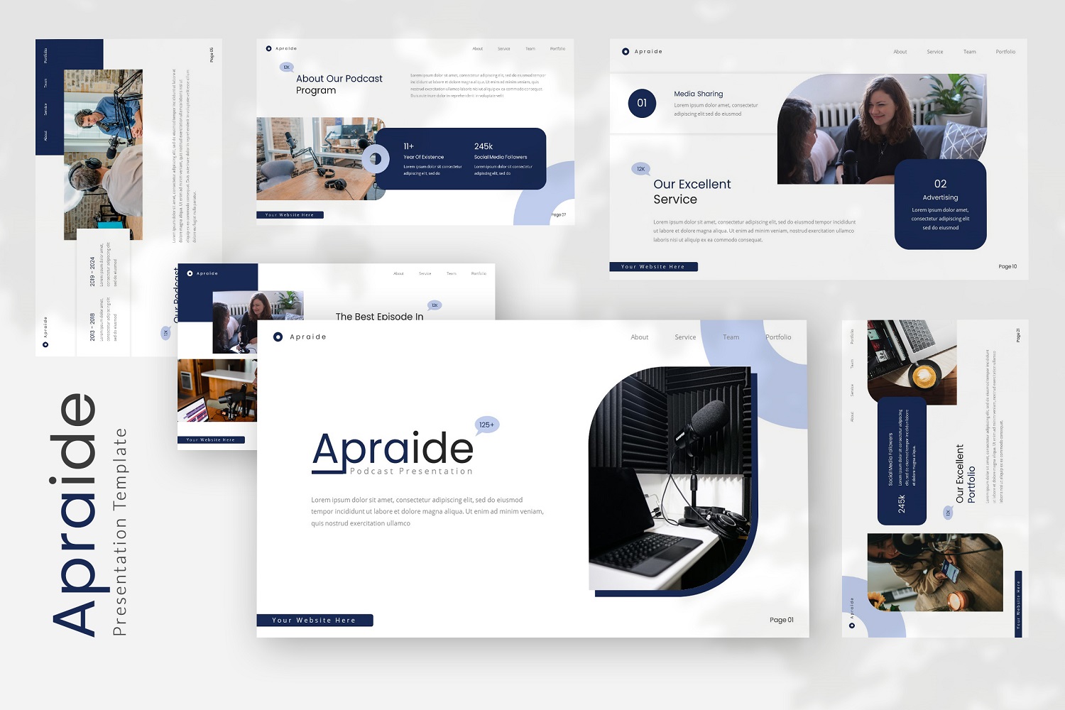 Apraide Podcast Powerpoint Template