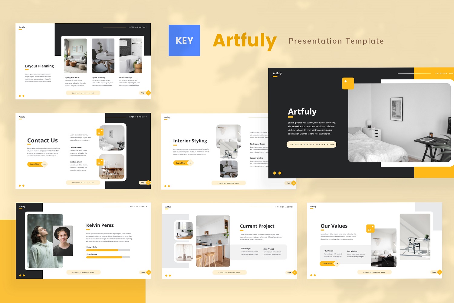 Arfuly — Interior Design Keynote Template