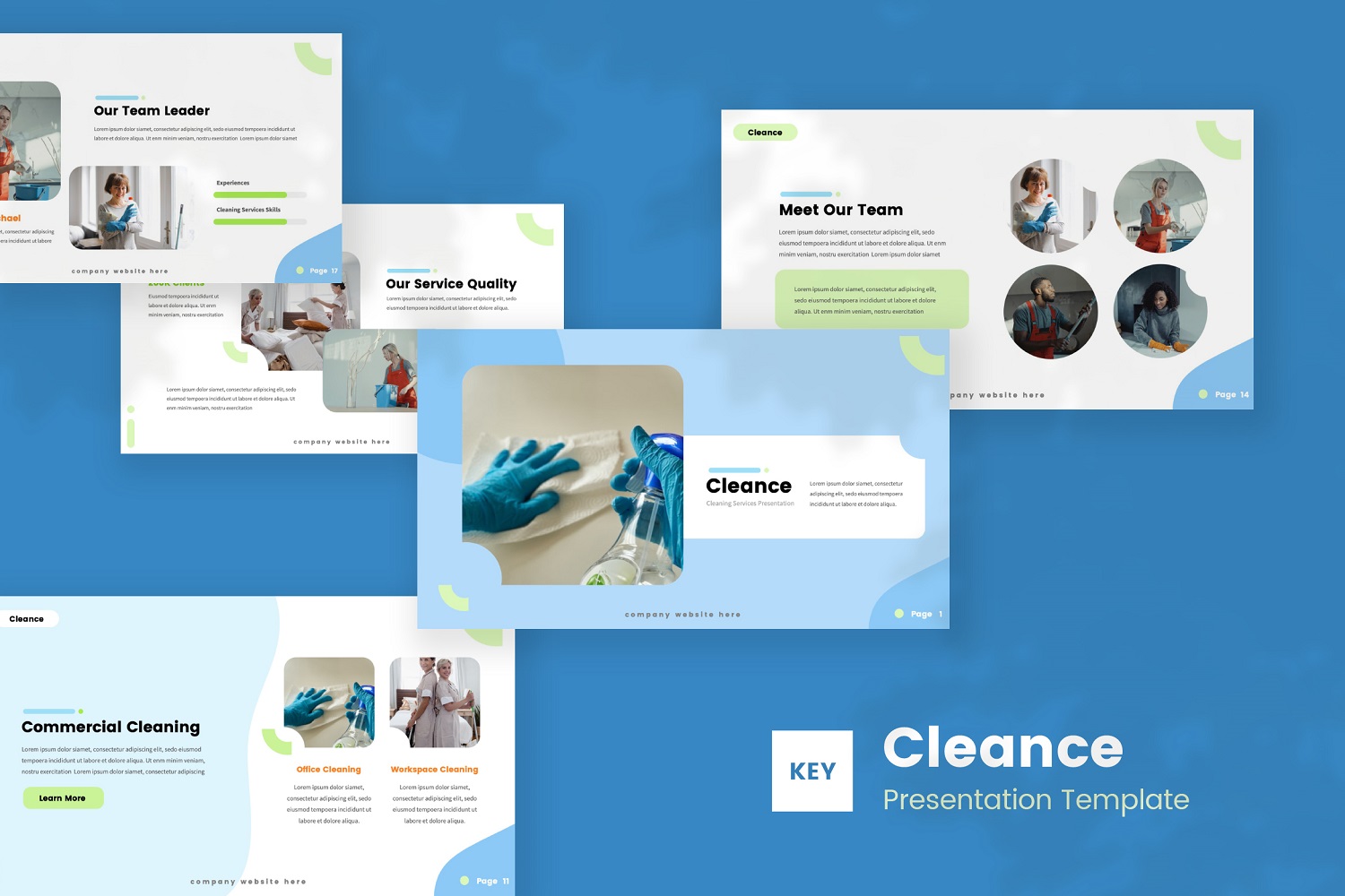 Cleance — Cleaning Services Keynote Template