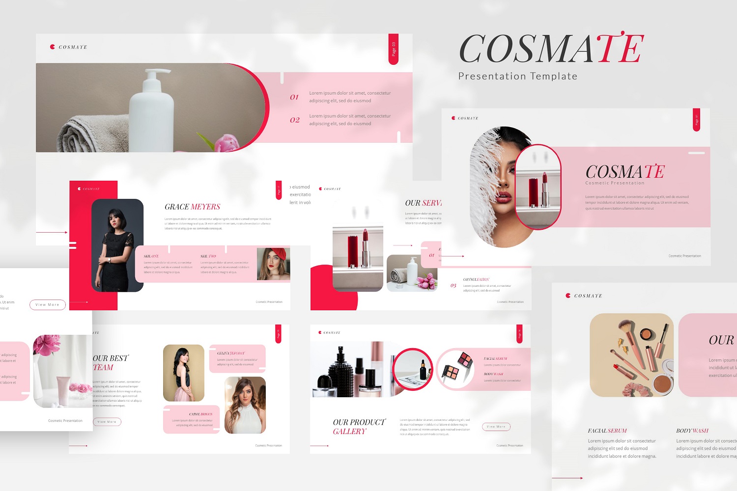 Cosmate — Cosmetic Google Slides Template