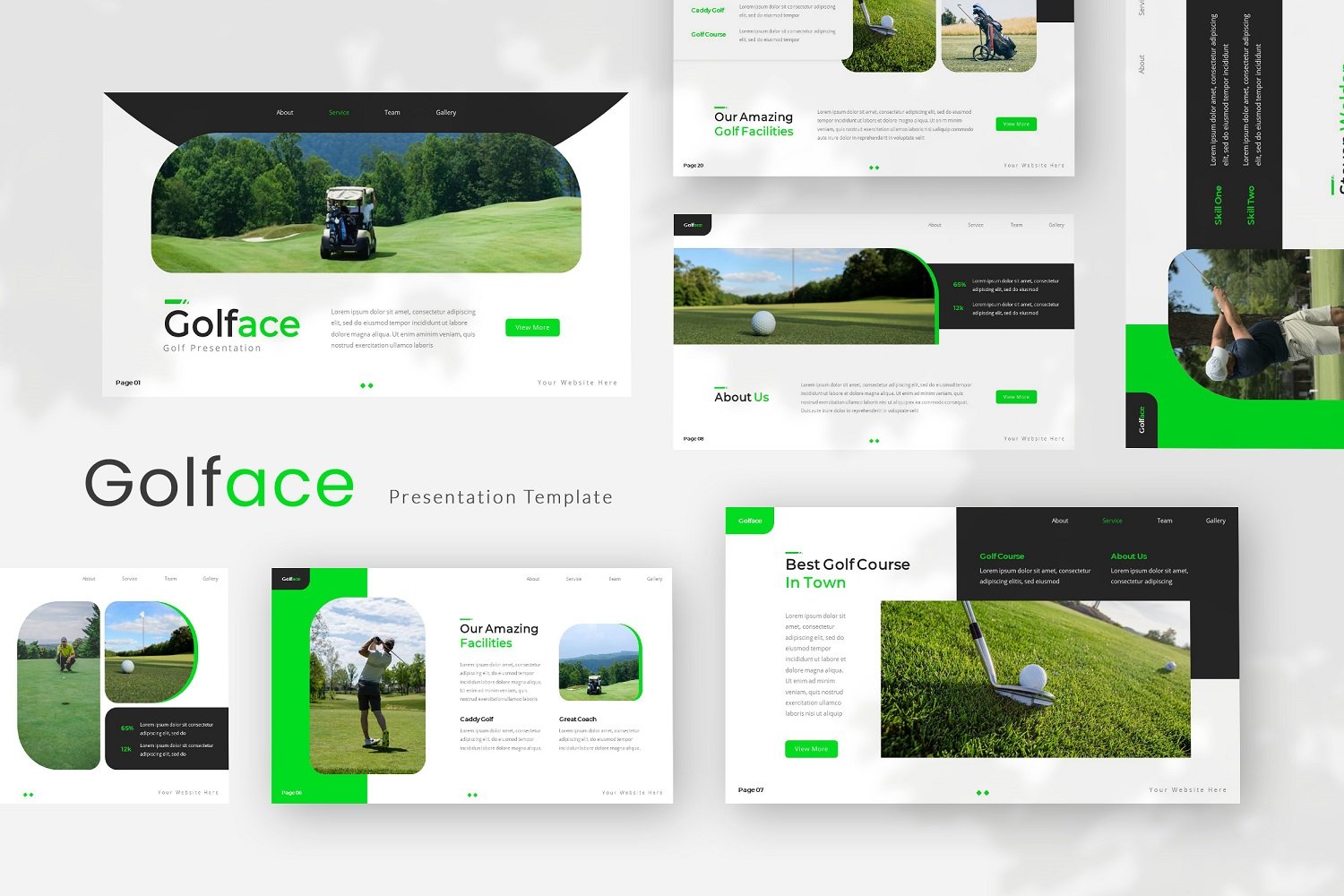 Golface — Golf Keynote Template