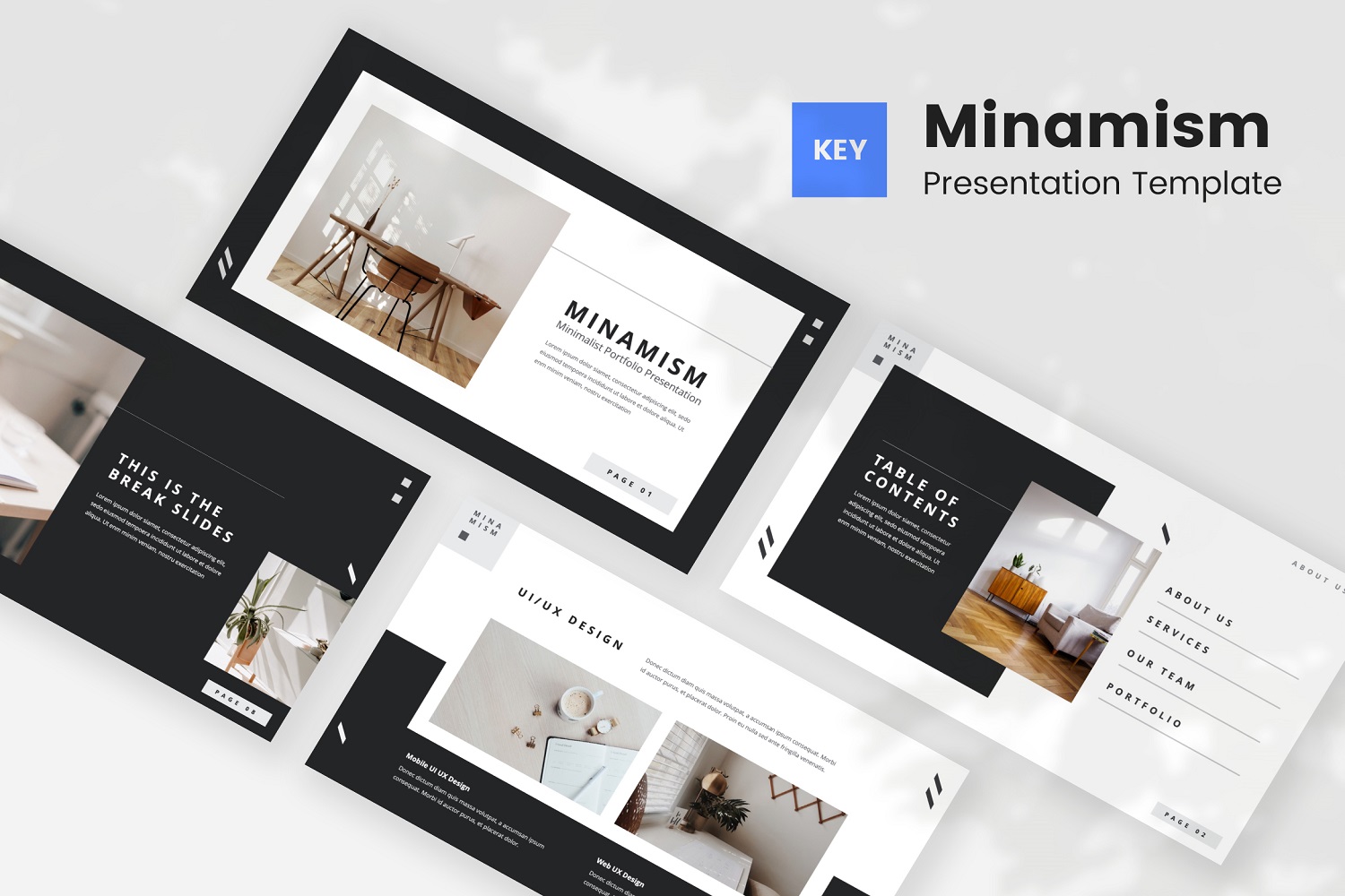 Minamism — Minimalist Portfolio Keynote Template