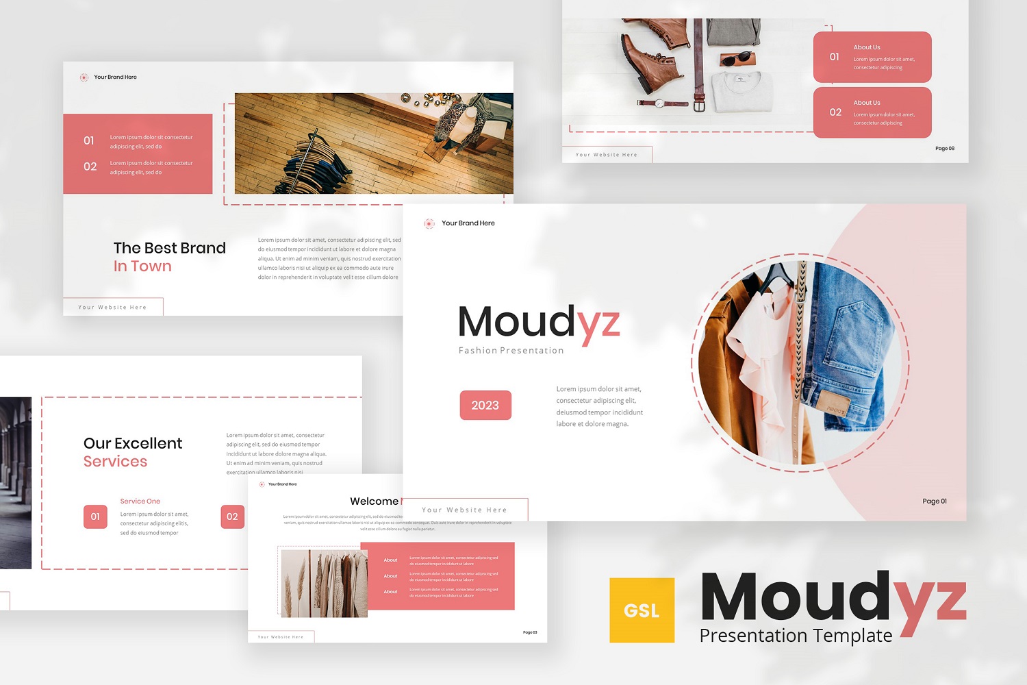 Moudyz — Fashion Google Slides Template