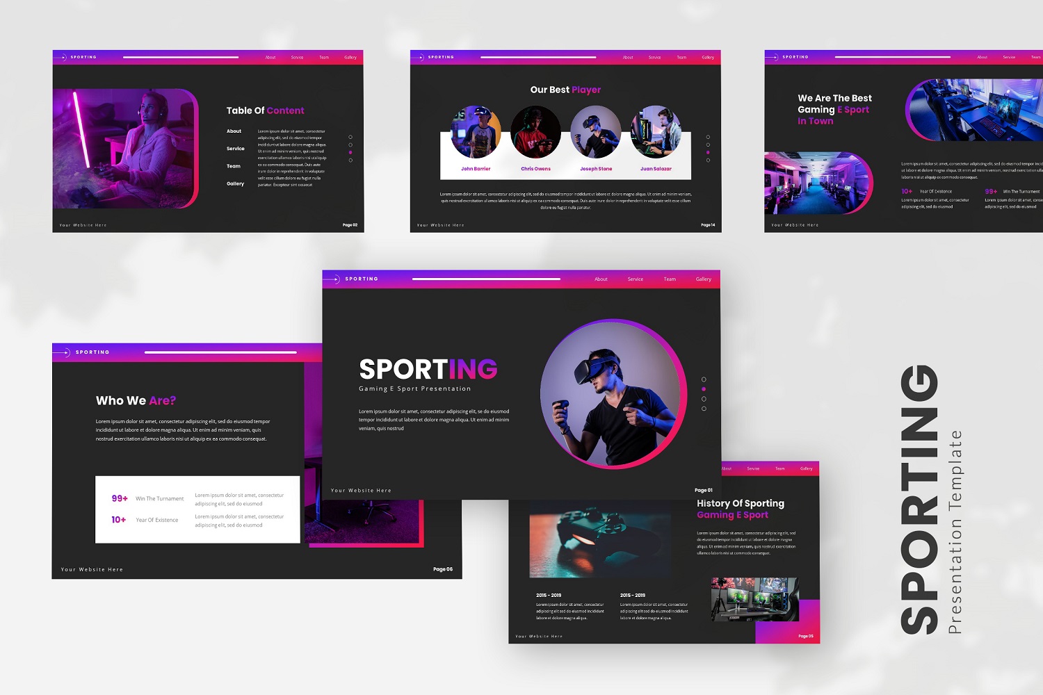 Sporting — Esport Powerpoint Template