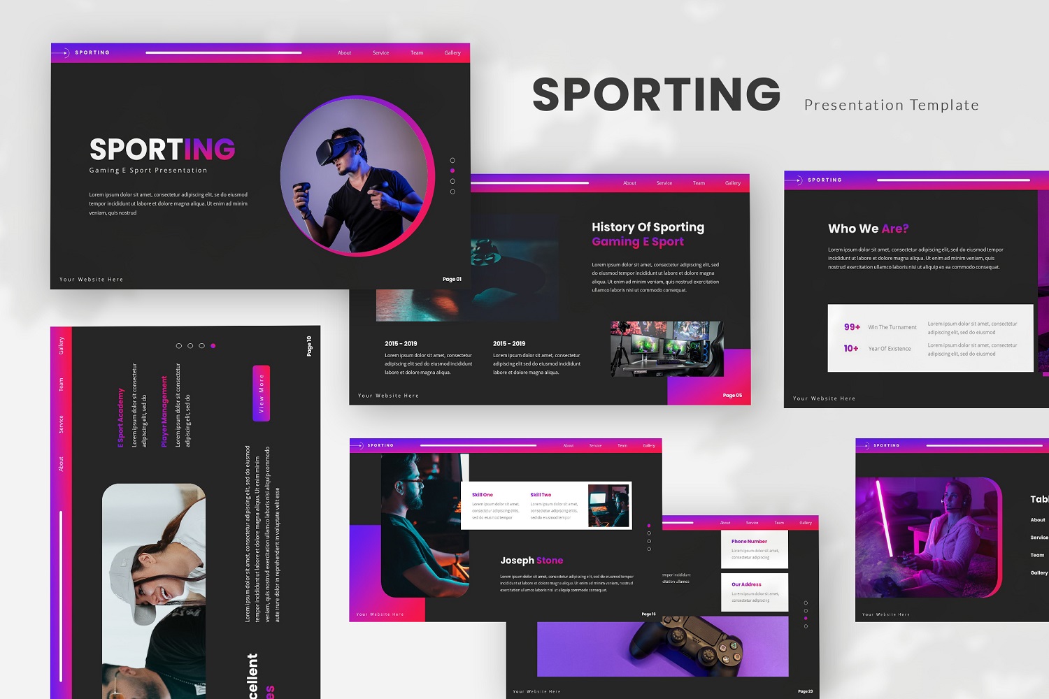 Sporting — Esport Keynote Template