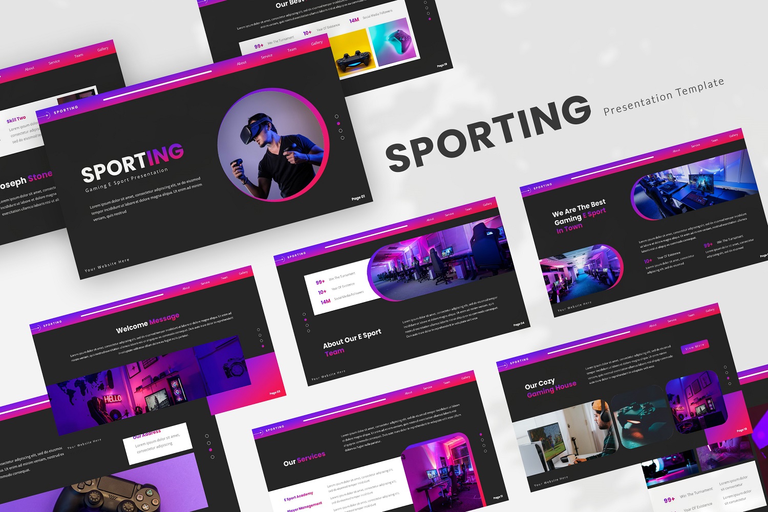 Sporting — Esport Google Slides Template