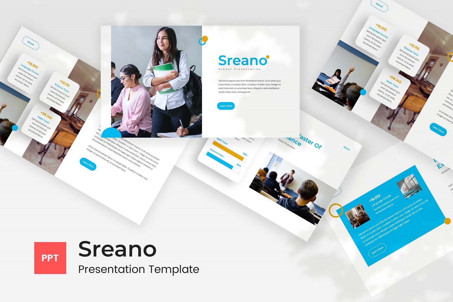 Sreano — School Powerpoint Template