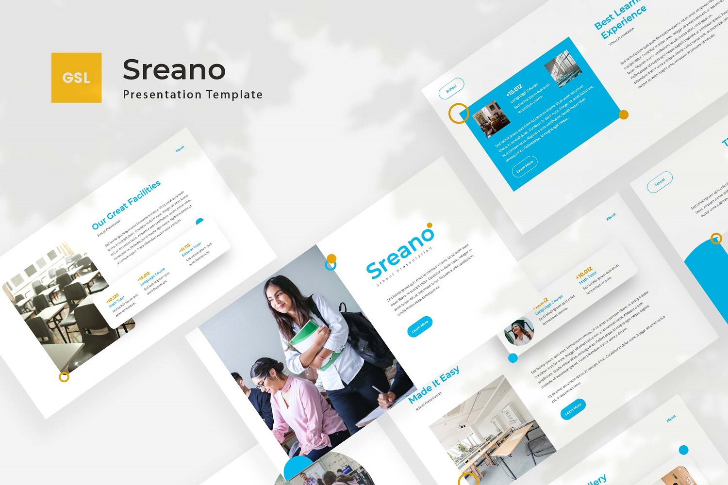 Sreano — School Google Slides Template