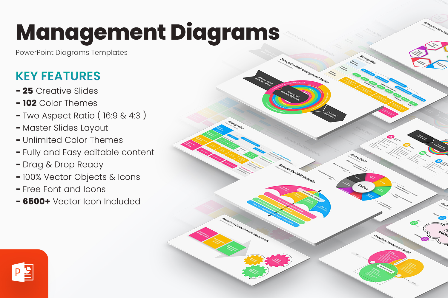 Management Diagrams PowerPoint Template Designs
