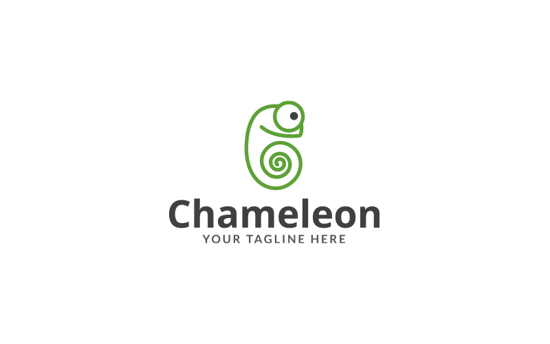 Chameleon Logo Design Template Ver 5