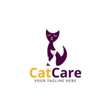 Care Cat Logo Templates 358944