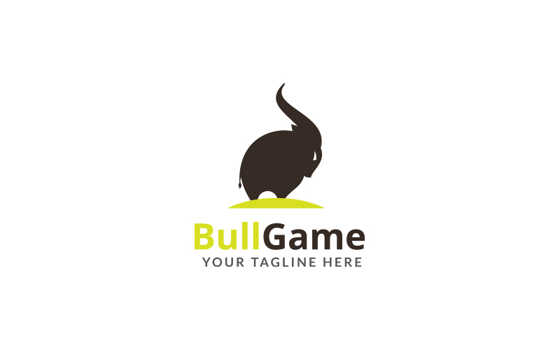 Bull Game Logo Design Template ver 6