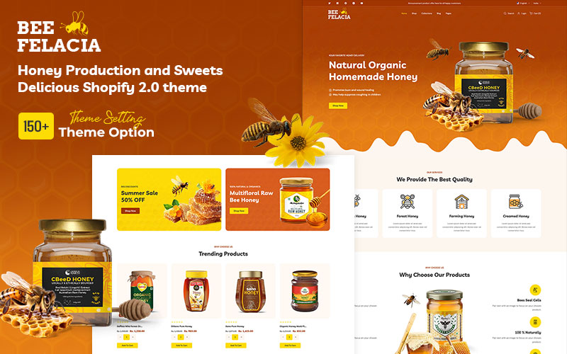 Beefelacia - Honey & Organic Food Multipurpose Shopify 2.0 Responsive Theme