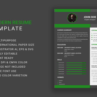 Creative Design Resume Templates 359001