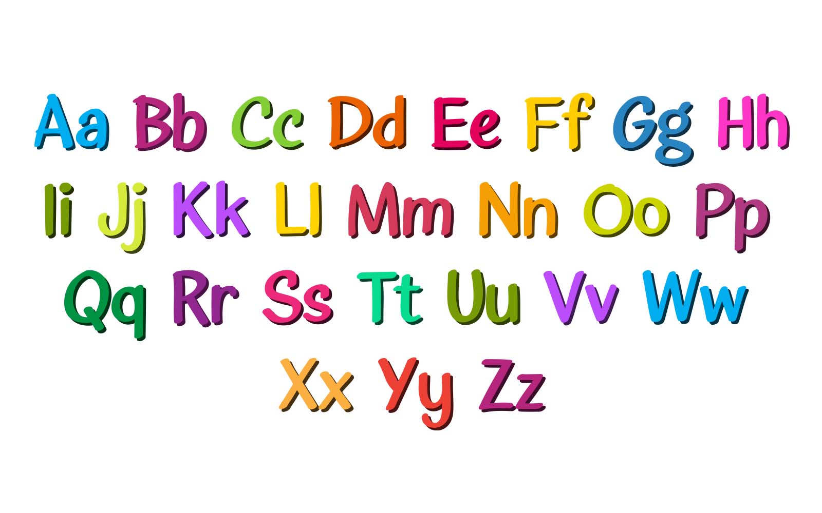 3D Alphabets Colorize Letters