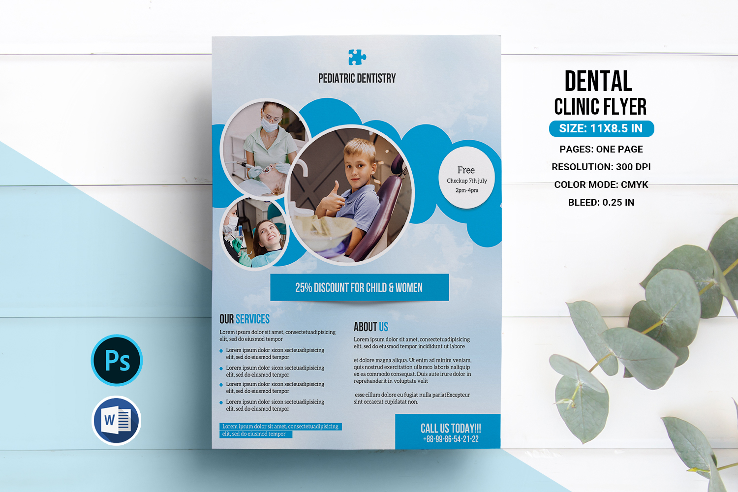 Dentist Dental Clinic Flyer Template