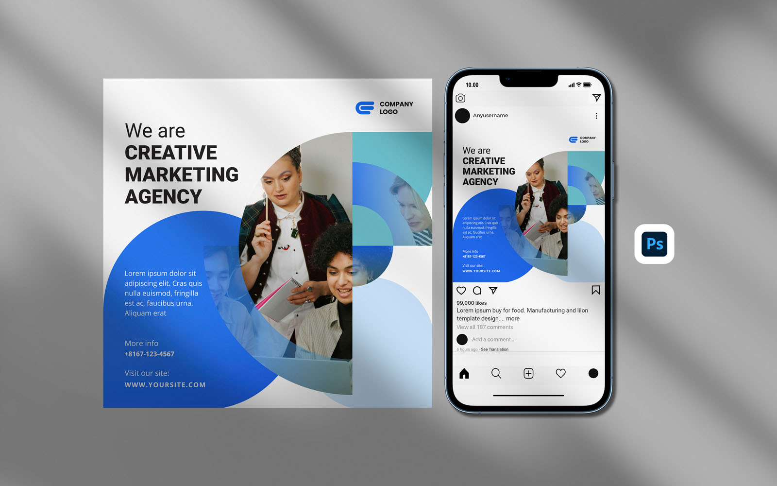Instagram Posts Template - Creative business promotion design template