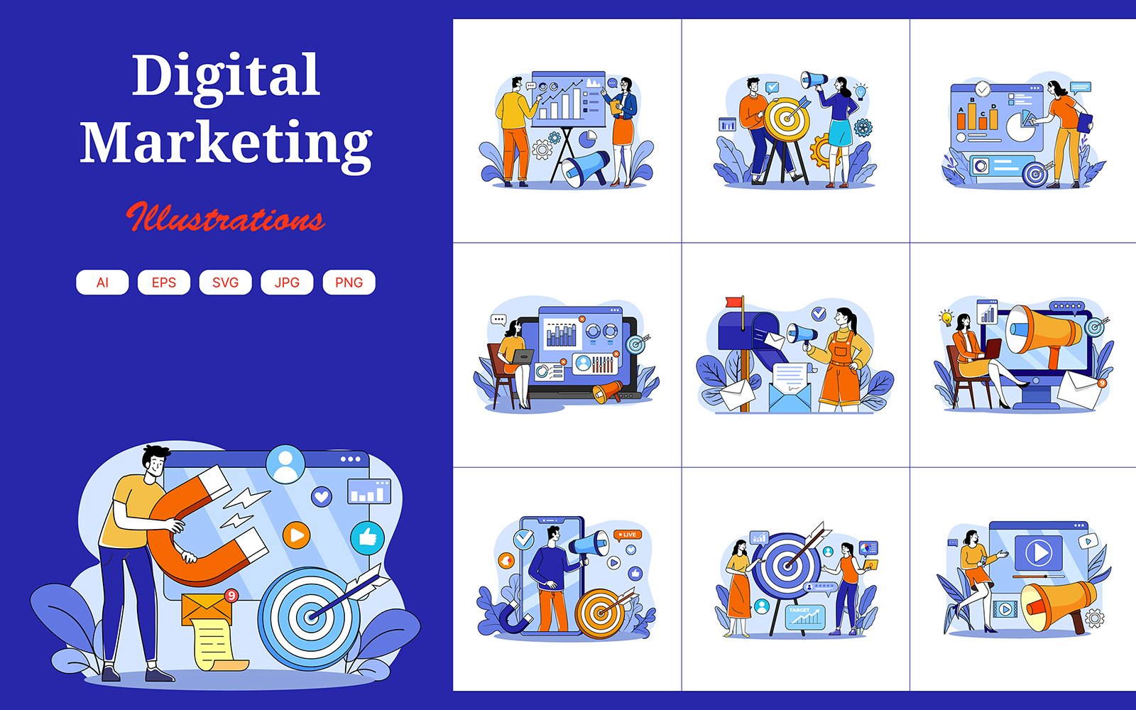 M675_ Digital Marketing Illustration Pack 1