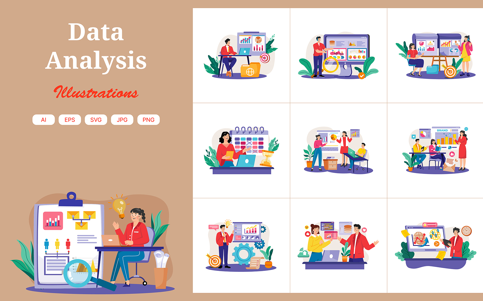 M695_ Data Analysis Illustration Pack