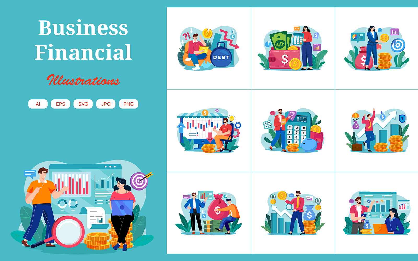 M700_ Financial Illustration Pack 2