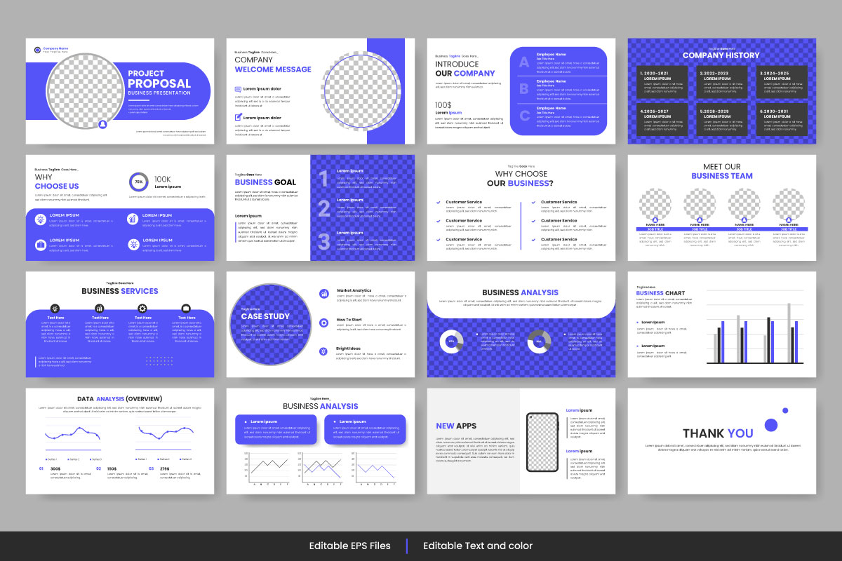 Corporate business business presentation, profile design, project report, corporate company