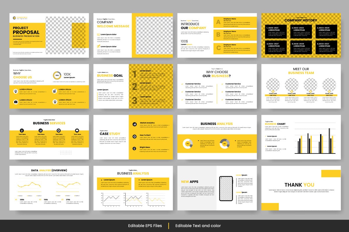 corporate business business presentation, profile design, project report, corporate profile idea