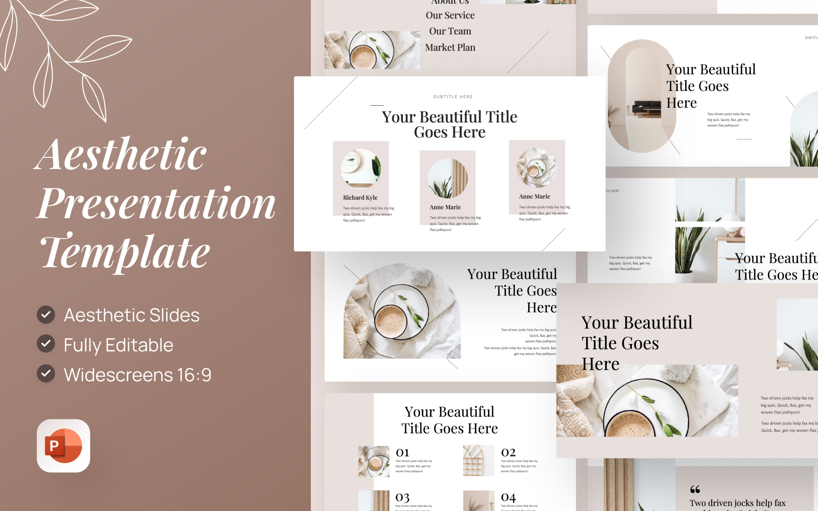 Aesthic - Aesthetic PowerPoint Presentation Template