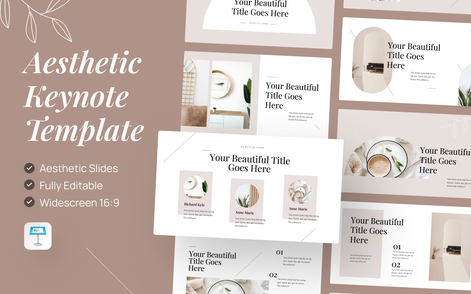 Aesthic - Aesthetic Keynote Presentation Template