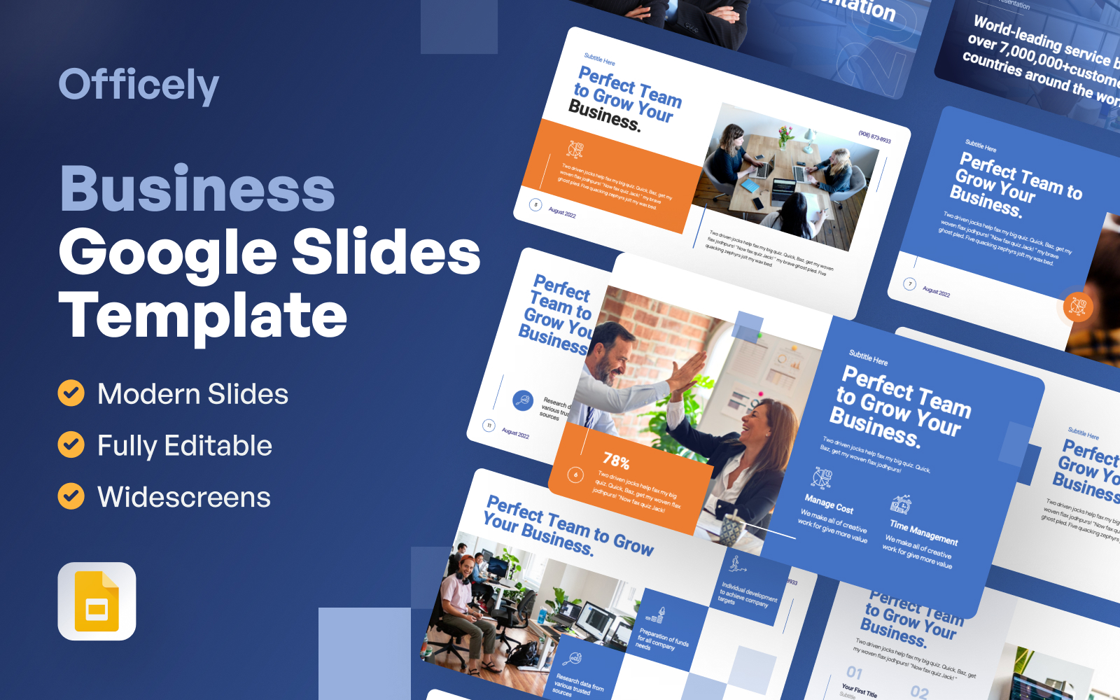 Officely - Business Google Slides Template
