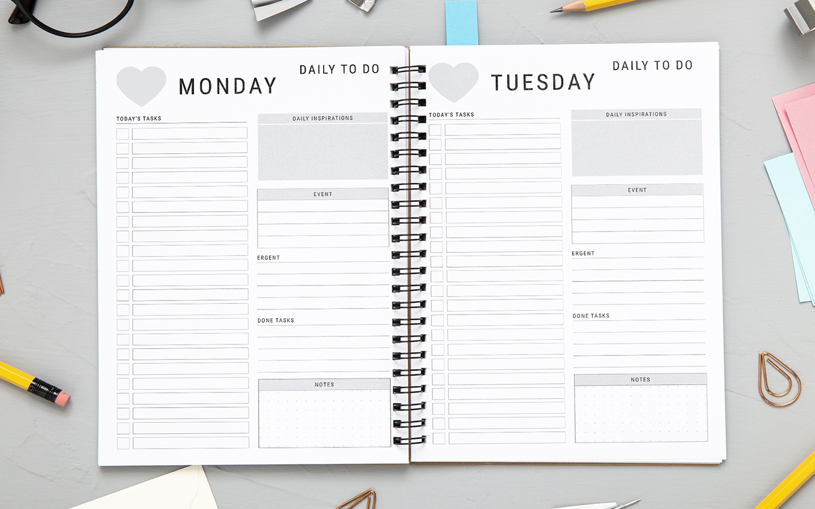 InDesign Daily To Do Planner