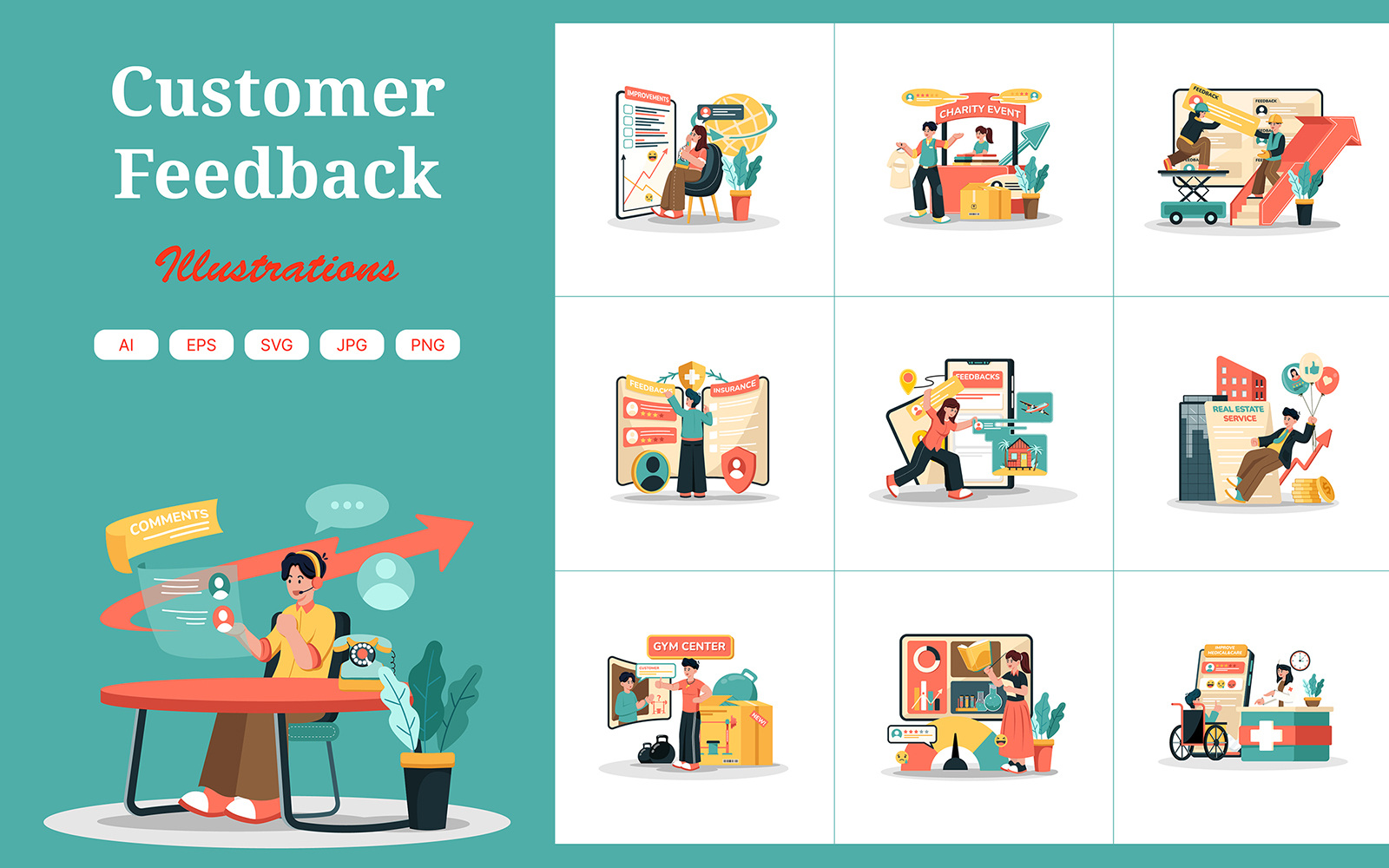 M730_ Customer Feedback Illustration Pack 1