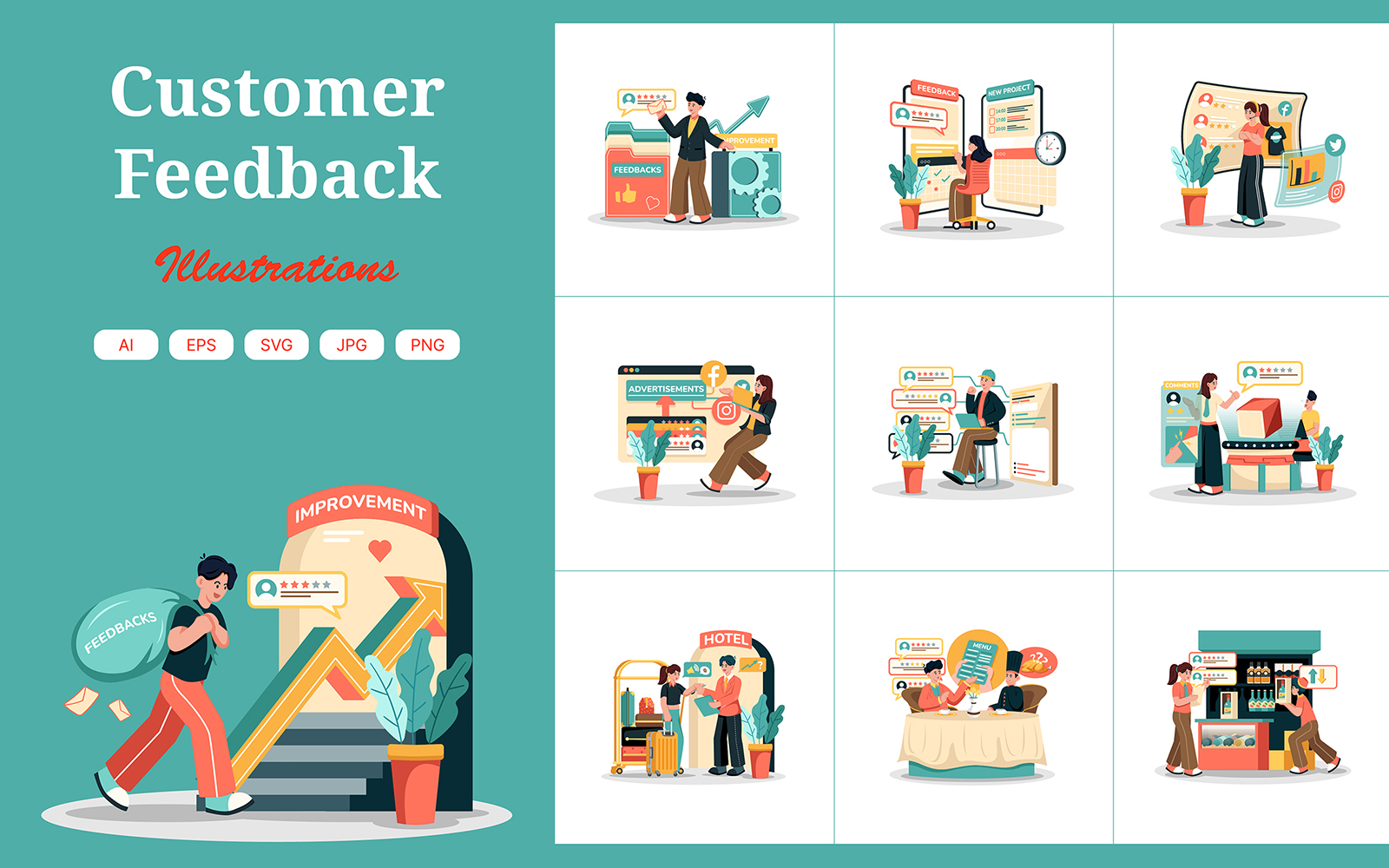 M730_ Customer Feedback Illustration Pack 2