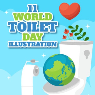 Toilet Day Illustrations Templates 359510
