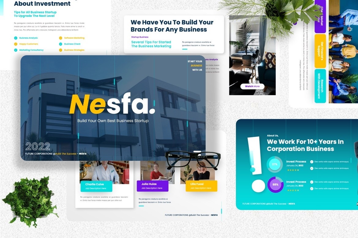 Nesfa - Corporate Googleslide Templates