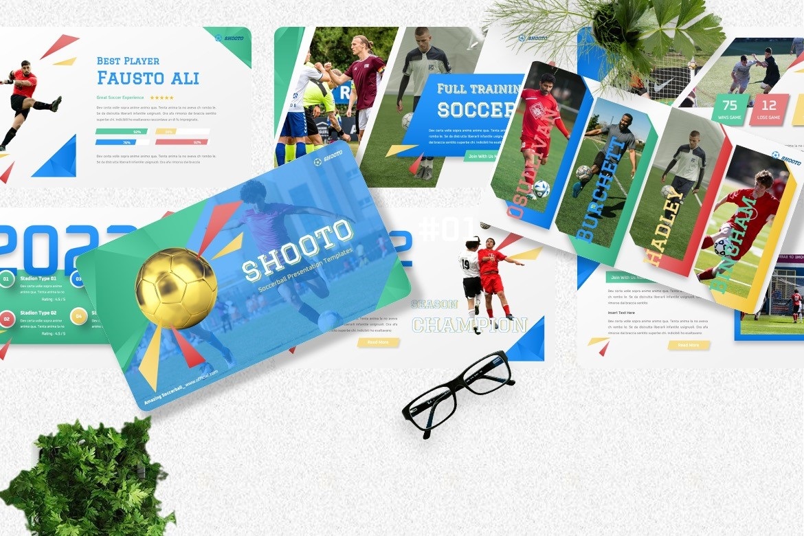 Shooto - Soccer Football Keynote Templates