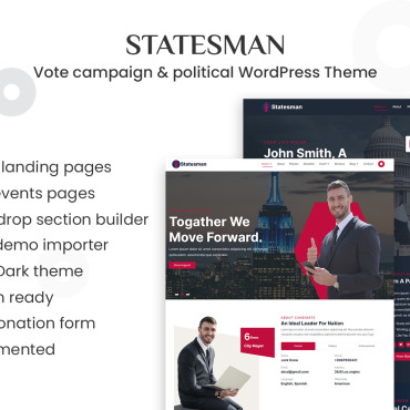 Campaign Election WordPress Themes 359655