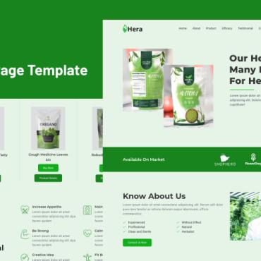 Coffea Natural Landing Page Templates 359679
