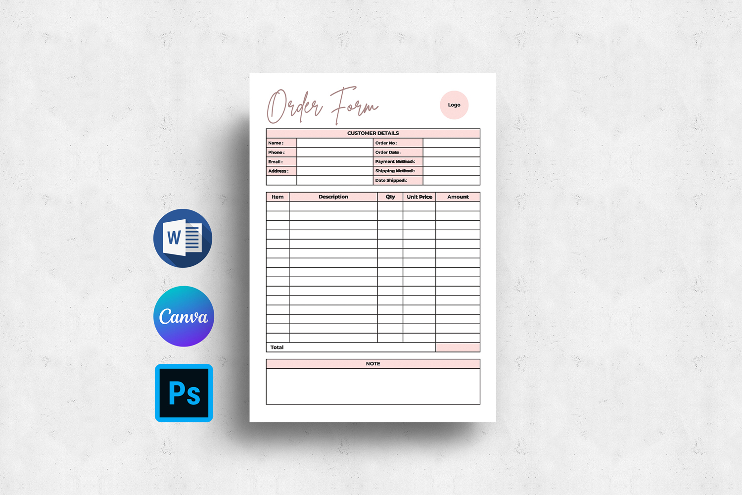 Business Order Form Template