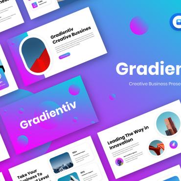 Gradient Color Keynote Templates 359796