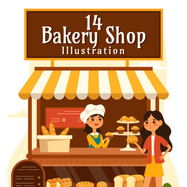 Shop Bakery Illustrations Templates 360081