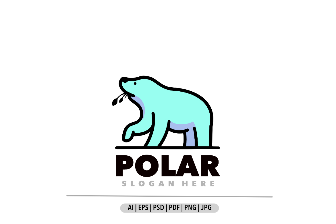 Polar simple desig logo template
