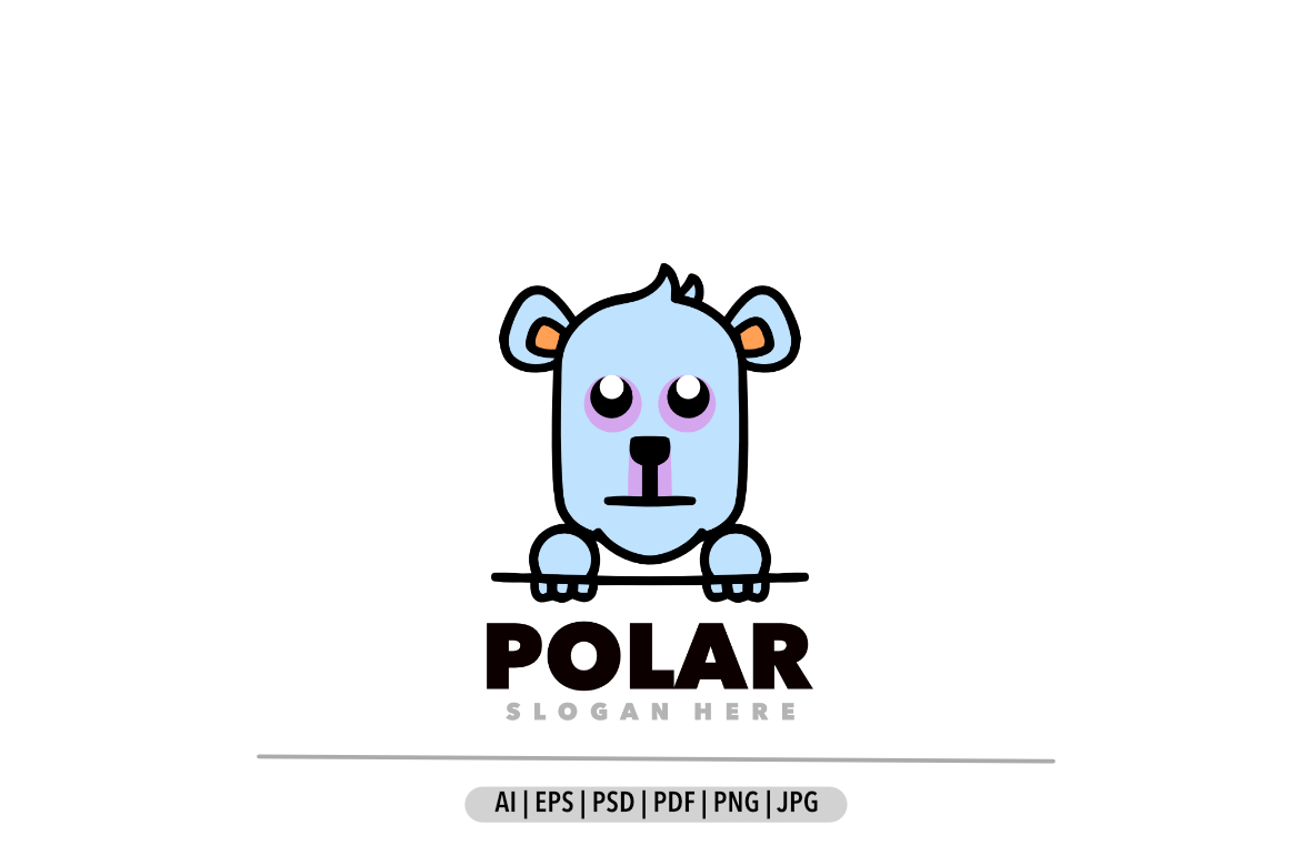 Polar simple design logo mascot
