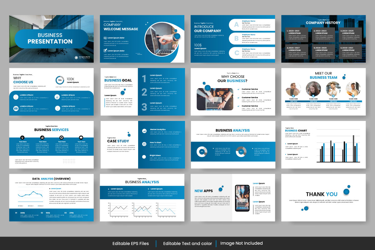Presentation slides template.Modern brochure cover design. Creative infographic elements